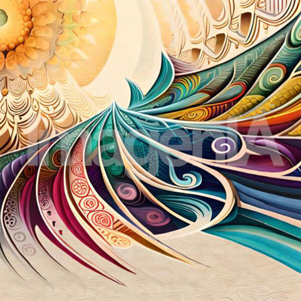 Imagen abstracta creada con Inteligencia Artificial