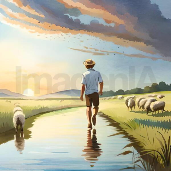 Imagen de un paisaje natural creada con Inteligencia Artificial